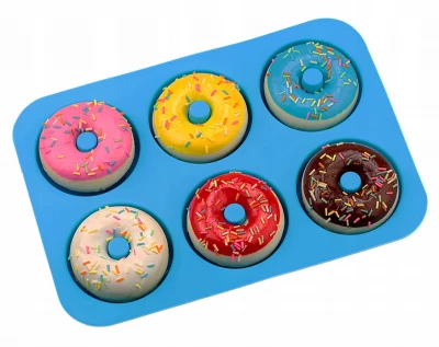 APT AG433D Silikonová forma na donuty modrá