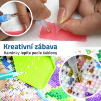 GFT Diamantové malování svítící ve tmě - kočka