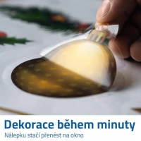 GFT Vianočné nálepky na okno - girlanda