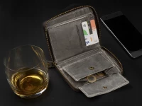 Wild Horse G71 Pánska kožená peňaženka RFID šedá