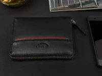 Pierre Andreus W67 Pánska kožená peňaženka RFID čierna