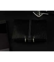 Alessandro Paoli K76 Pánska kožená peňaženka RFID čierna