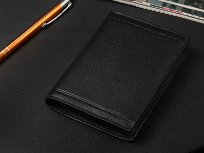 Pierre Andreus W66 Pánska kožená peňaženka RFID čierna