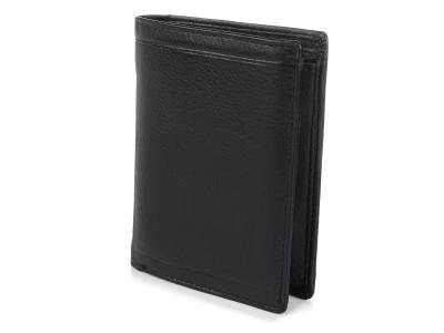 Pierre Andreus W66 Pánska kožená peňaženka RFID čierna