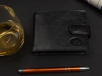 Pierre Andreus W80 Pánska kožená peňaženka RFID čierna