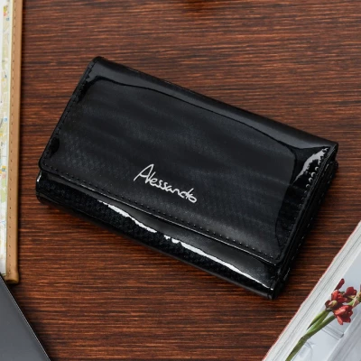 Alessandro Paoli Z21 Dámska kožená peňaženka RFID čierna