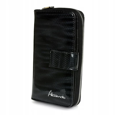 Alessandro Paoli Z19 Dámska kožená peňaženka RFID čierna