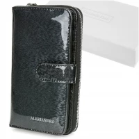 Alessandro Paoli G54 Dámska kožená peňaženka RFID čierna