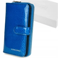 Alessandro Paoli G54 Dámska kožená peňaženka RFID modrá