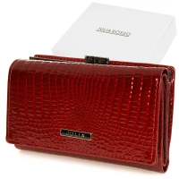 Julia Rosso F62 Dámska kožená peňaženka červená