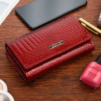 Julia Rosso F62 Dámska kožená peňaženka červená