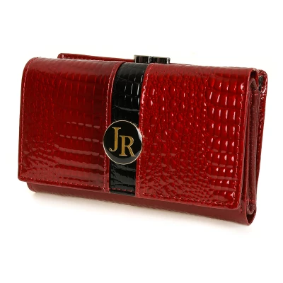 Julia Rosso T77 Dámska kožená peňaženka RFID červená