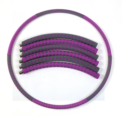 KIK KX5772 Masážny obruč Hula hoop 85 cm fialovo-šedá