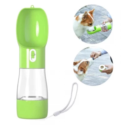 KIK Cestovné fľaša pre psa 350 ml zelená