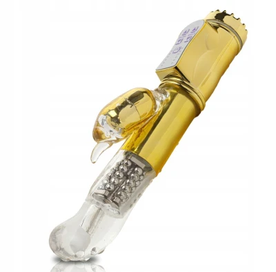 Sensual W10-1 Rotačný vibrátor, 36 vibrácií, 7 režimov, 22 cm zlatá