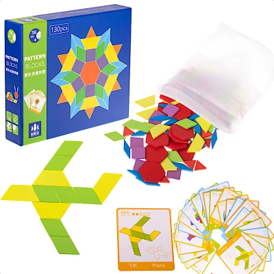 KIK Montessori Puzzle dřevěné 155 dílů