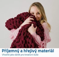 GFT Priadza na ručné pletenie - vínová