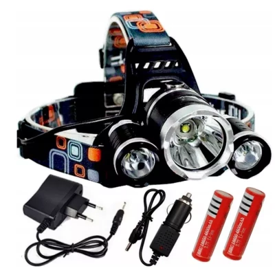 Pronett XSM1765 Čelovka LED ZOOM 3 x LED T6 CREE