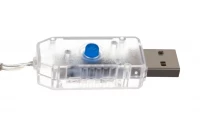 Malatec 17242 Svetelná reťaz USB 300 LED studená biela 30 m, diaľkové ovládanie
