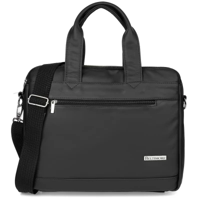 Beltimore F11 Pánská kožená brašna na notebook černá