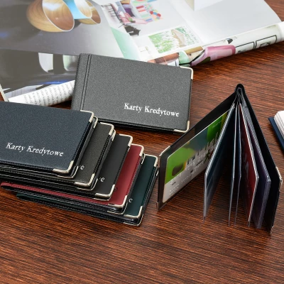 Galla OKL11 Kožené puzdro na vizitky a platobné karty čierne