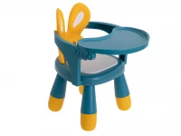 KIK KX5846 Detská stolička na kŕmenie modro žltá
