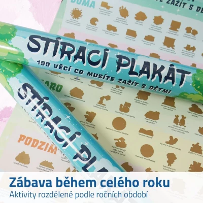 GFT Stírací plakát - 100 věcí co musíte zažít s dětmi 