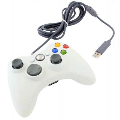 APT KX13A Xbox 360 káblový ovládač biely