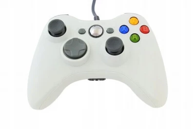 APT KX13A Xbox 360 káblový ovládač biely