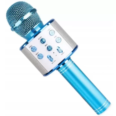 Pronett XA042 Karaoke bluetooth mikrofon modrý