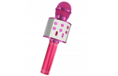 Pronett XA042 Karaoke bluetooth mikrofon růžový