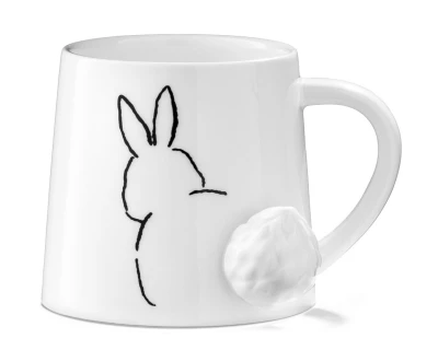 Master Porcelánový hrnček s chvostíkom - králik 3D 350 ml