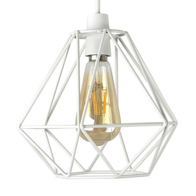 APT ZD74M Závěsné svítidlo E27 drátěný design bílé