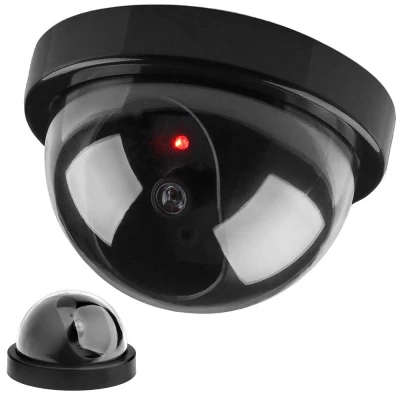 Verk 13004 Atrapa bezpečnostní kamery kulatá LED IR černá