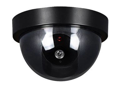 Verk 13004 Atrapa bezpečnostní kamery kulatá LED IR černá