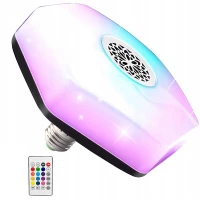 Verk 15905 LED žiarovka RGB Bluetooth s reproduktorom, diaľkový ovládač, E27 18 W