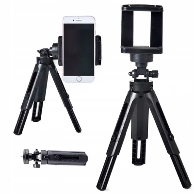 Verk 15909 Mini stativ s držákem na telefon , selfie kameru černý