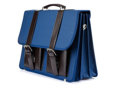 Beltimore I36 Pánská aktovka na notebook modrá