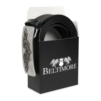 Beltimore W26 Pánsky kožený opasok 130 cm čierny