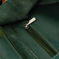 Beltimore F18 Dámska kožená kabelka zelená