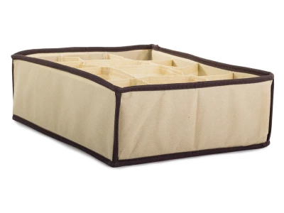 Verk 01615 Organizer do zásuvky na prádlo s 12 přihrádkami béžový