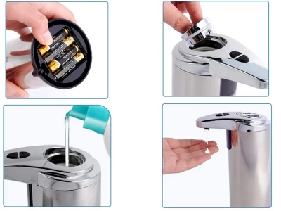 Verk 15918 Bezdotykový automatický dávkovač mydla 200 ml chróm