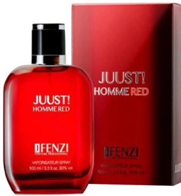J' Fenzi JUUST! Homme red 100ml eau de parfum - Parfémovaná voda 100 ml