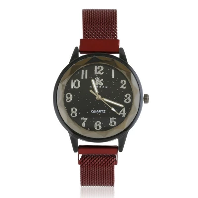 JG Z3114 Dámske magnetické hodinky červené