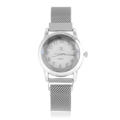 JG Z3109 Dámske magnetické hodinky strieborné