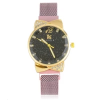 JG Z3098 Dámské magnetické hodinky růžové