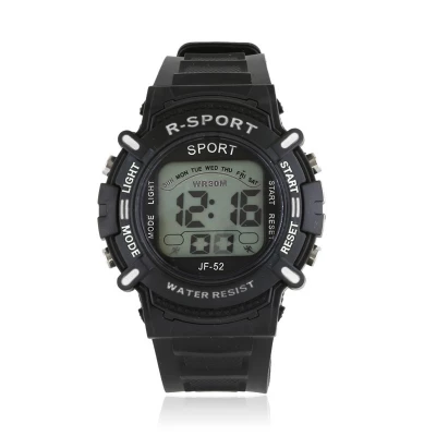 JG Z2610 Pánské silikonové sportovní hodinky černé
