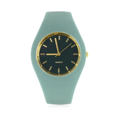 JG Z1879 Dámské silikonové hodinky zelené