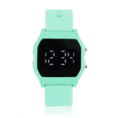 JG Z1850 Silikonové LED hodinky Unisex zelené