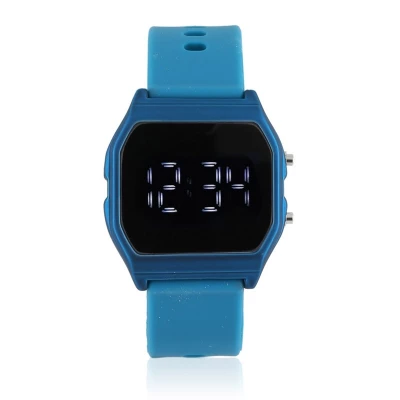 JG Z1847 Silikonové LED hodinky Unisex tmavě modré